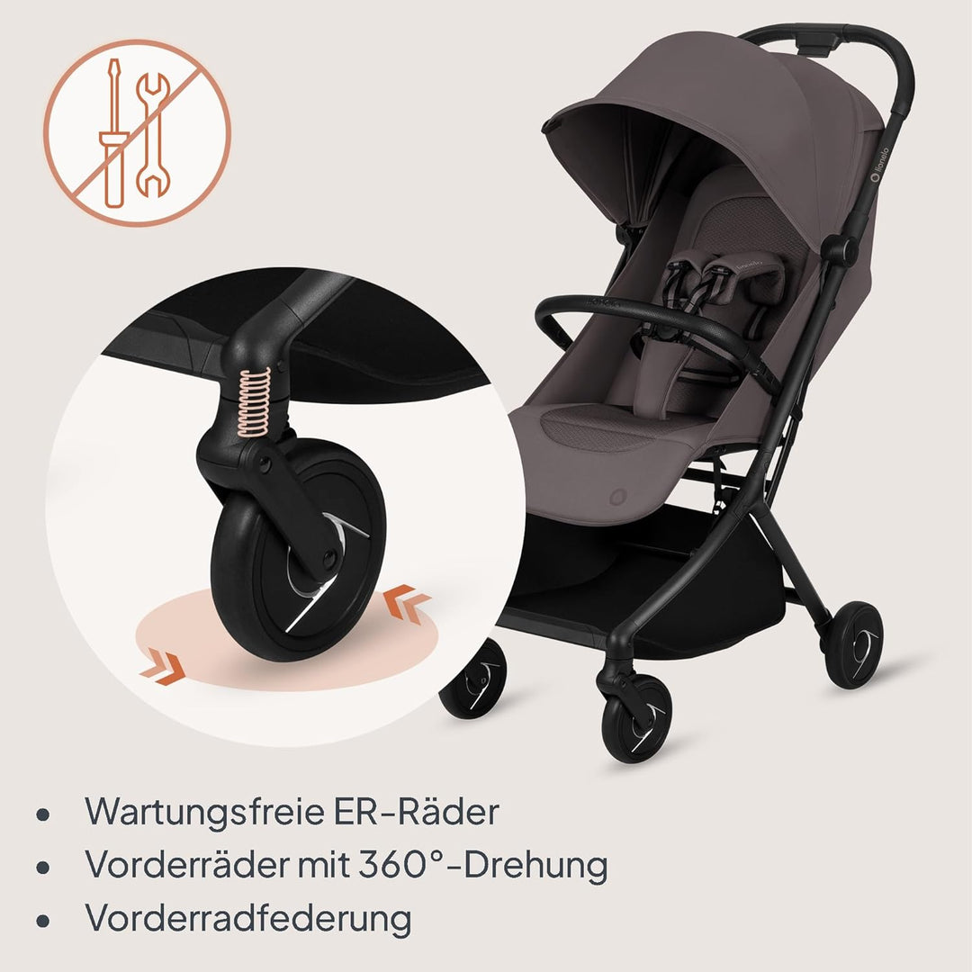 Lionelo Sia Reisebuggy ultraleicht &amp; ultrakompakt faltbar, 5,9 kg, bis 22 kg, 6 Monaten bis 4 Jahre,