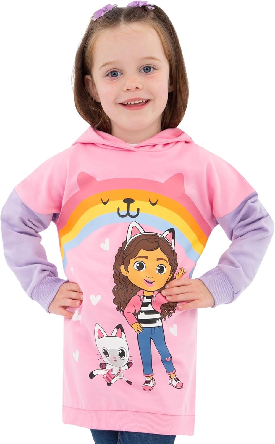 DreamWorks Hoodie Mädchen | Gabbys Dollhouse Kleidung | Kapuzenpullover Für Mädchen | Lange Hoodies