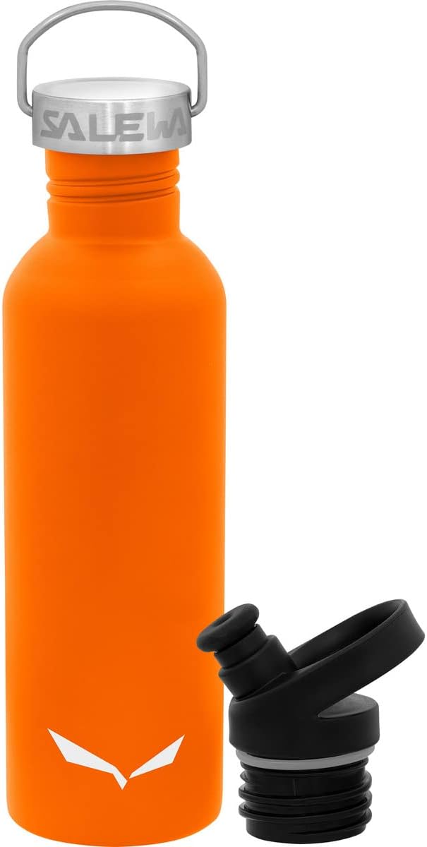 SALEWA Unisex – Erwachsene AURINO BTL 1,0 L DBL LID bottle, Orange, normal