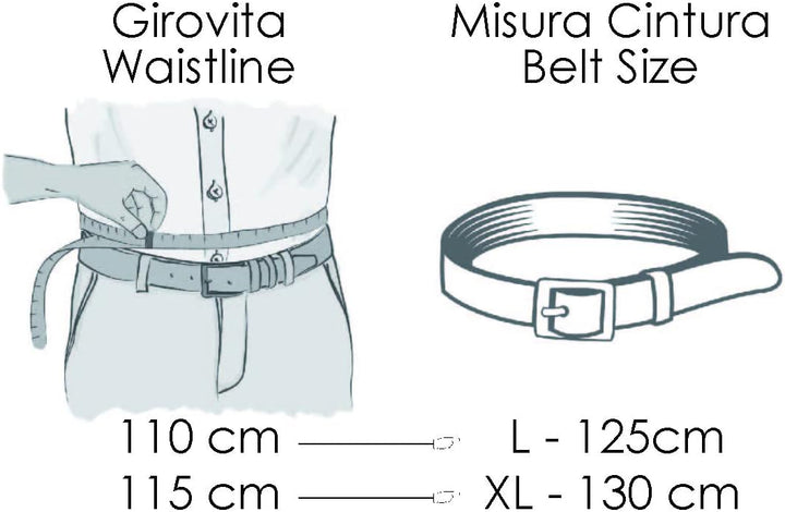 ACM 1899 Unisex Cintura in Pelle Gürtel L Nero, L Nero