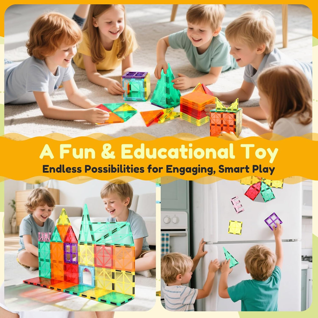 mysoler Magnetische Bausteine Magnetbausteine 47 Magnetische Fliesen STEM Kinderspielzeug Magnet Sen