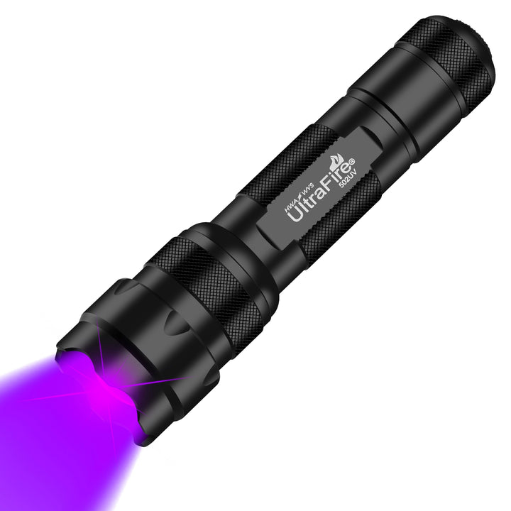 UltraFire 395-405nm UV Taschenlampe Einstellbarer Fokus Schwarzlicht, Zoomable Ultraviolett LED Tasc
