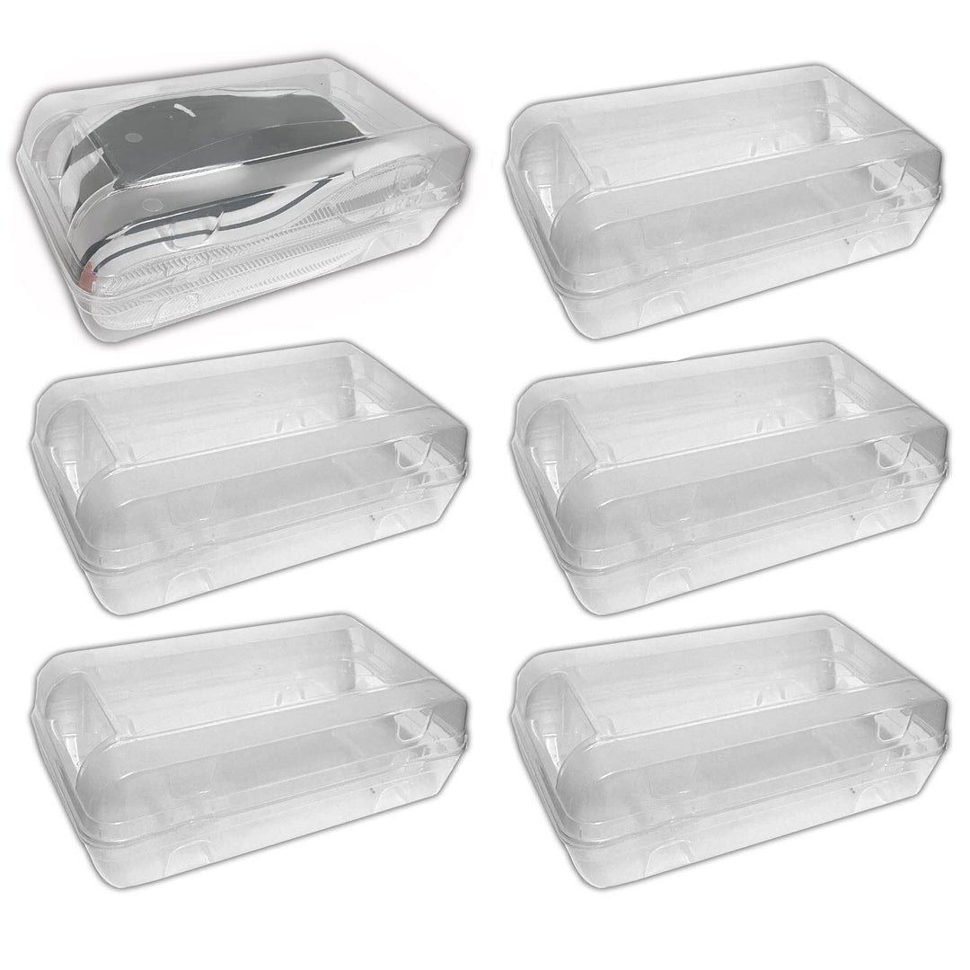 HAC24 6X Schuhbox Transparent Stapelbar 32x17x10 cm Schuhe Aufbewahrungsbox Schuhorganizer Box
