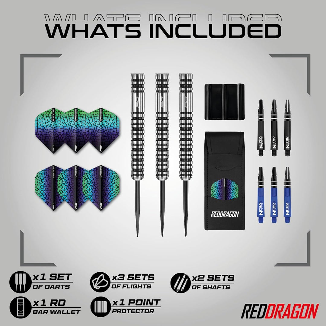 RED DRAGON Dragonfly 3: 20g, 22g oder 24g Tungsten Darts mit Flights und Schäfte 20.0 Gramm, 20.0 Gr