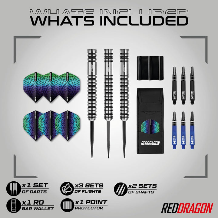 RED DRAGON Dragonfly 3: 20g, 22g oder 24g Tungsten Darts mit Flights und Schäfte 20.0 Gramm, 20.0 Gr