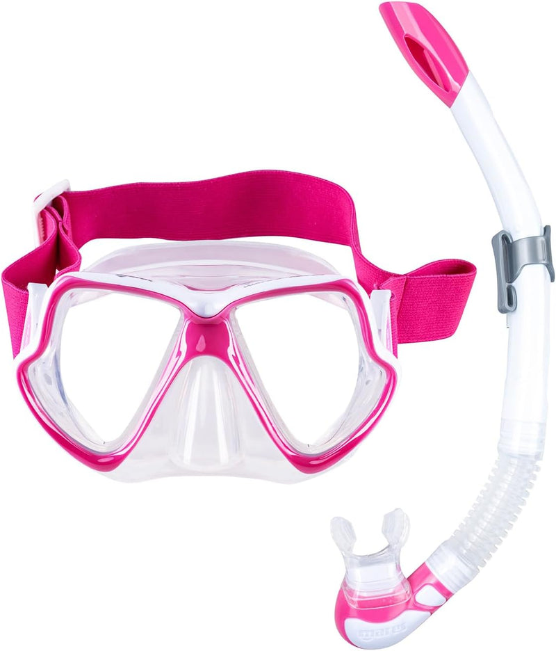 Maske und Schnorchel Mares Aquazone Combo Wahoo Neon, Combo bestehend aus Maske und Schnorchel Erwac