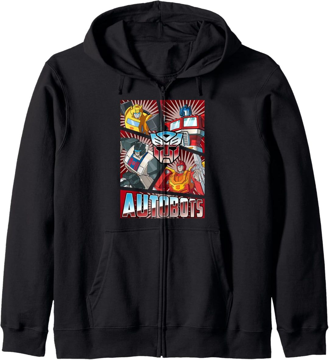 Transformers Autobots Cut Up Retro Vintage Panels Kapuzenjacke