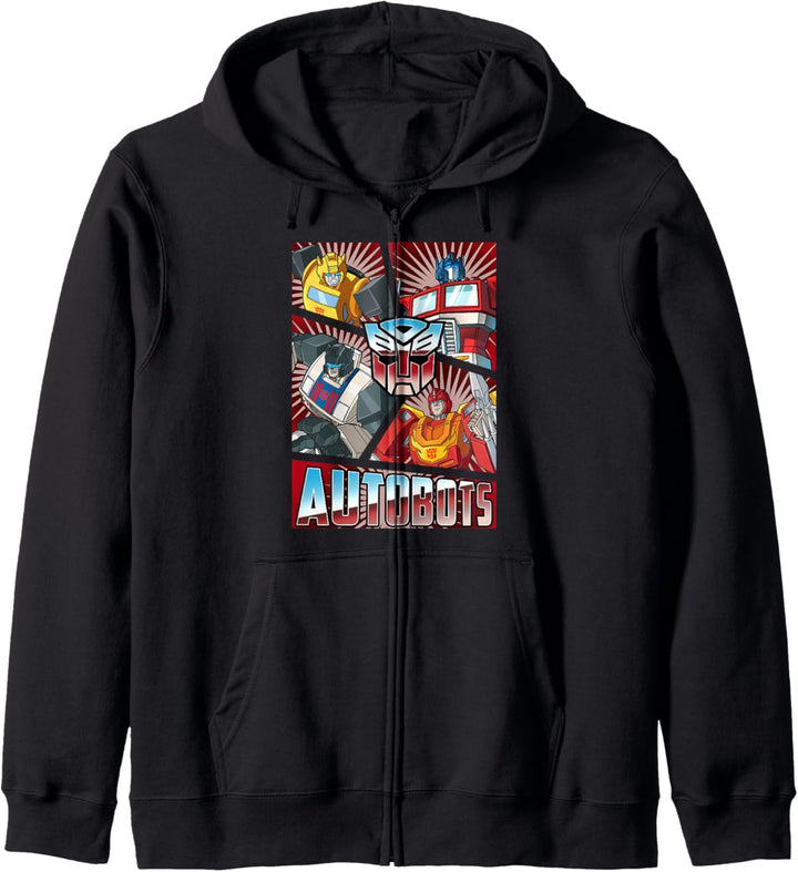 Transformers Autobots Cut Up Retro Vintage Panels Kapuzenjacke