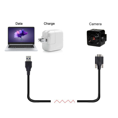 chenyang CY 8m USB 3.0 A Repeater-Kabelstecker auf Micro USB 3.0 B-Stecker mit Befestigungsschrauben