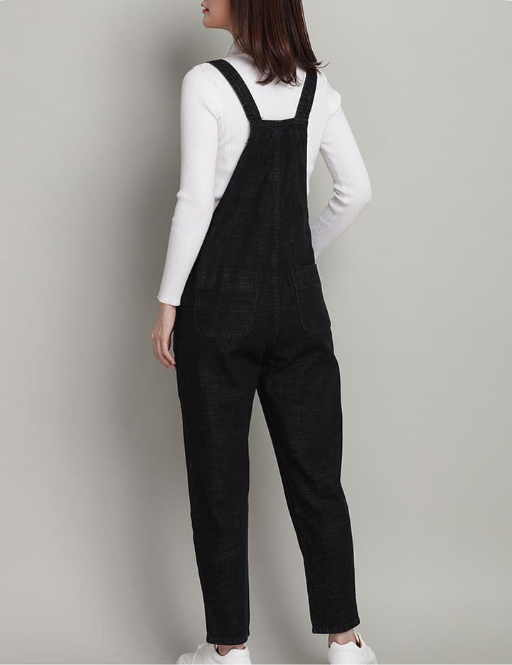 Vanchenl Damen Casual Loose Denim Latzhose Bib Verstellbare Jean Overalls Romper Jumpsuit Harem Hose
