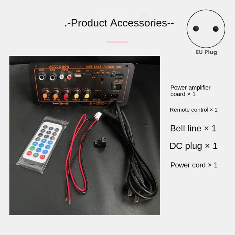Max 300 W Bluetooth-Verstärker 12 V 24 V 220 V Karte Verstärker Subwoofer Halterung Mikrofon für Aut