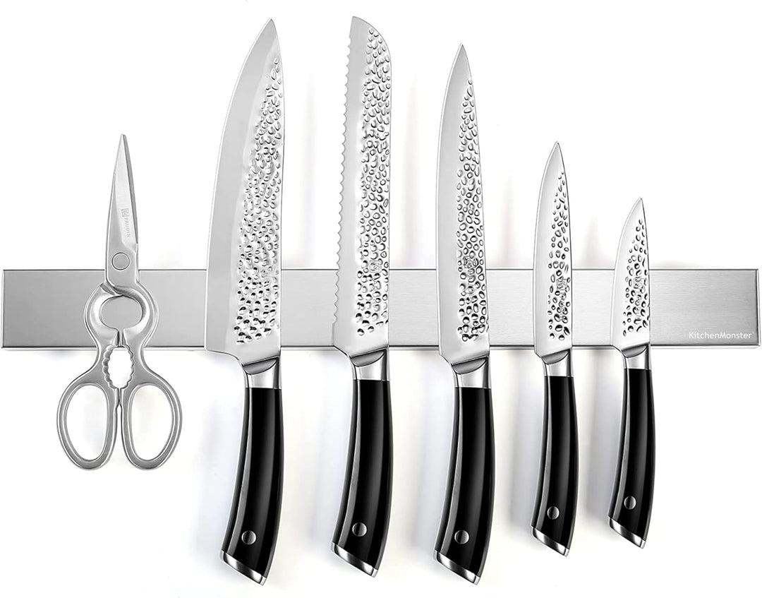 KitchenMonster® Magnetleiste Messer 40 cm - Messerhalter Magnetisch Inclusive Klebeband Tape (3M) un