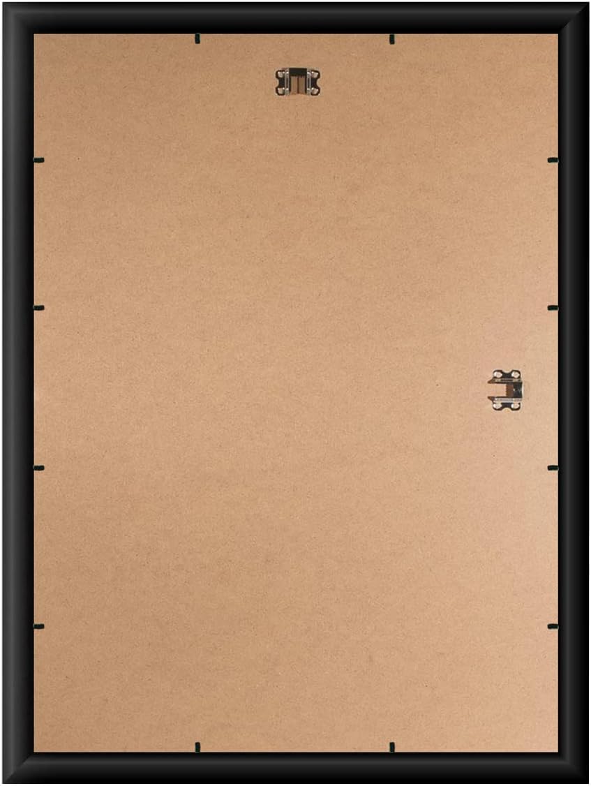 FRAMO Holz Bilderrahmen 80 x 121 cm nach Mass - Schwarz matt | Farbe/Grösse wählbar | inkl. entspieg