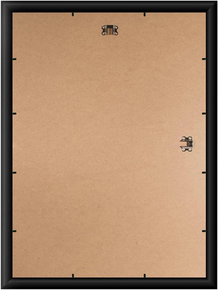 FRAMO Holz Bilderrahmen 80 x 121 cm nach Mass - Schwarz matt | Farbe/Grösse wählbar | inkl. entspieg
