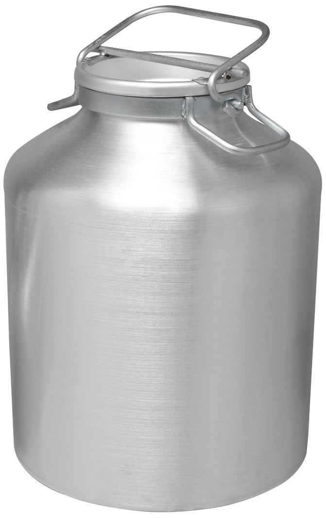 Pardini Öl-/Milchkanister, aus Aluminium, Silber, 10 Liter