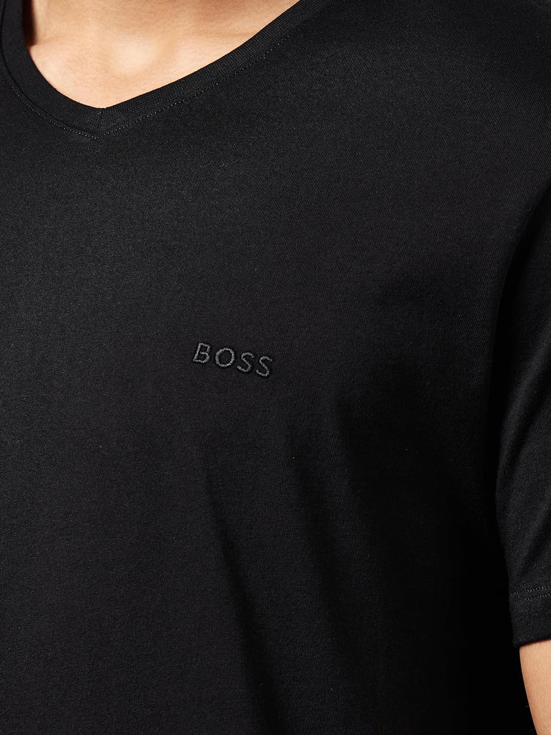 BOSS Herren Business Kurzarm Shirt T-Shirt 2P CO 2er Pack M New - Black1, M New - Black1