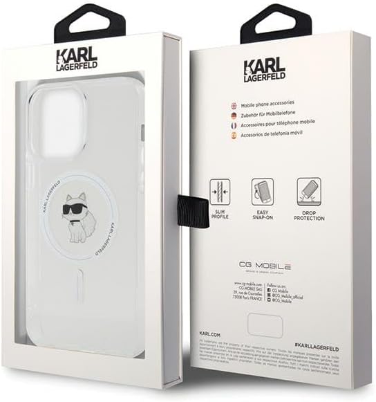 KARL LAGERFELD KLHMP15XHFCCNOT Hülle für iPhone 15 Pro Max 6.7" transparent hardcase IML Choupette