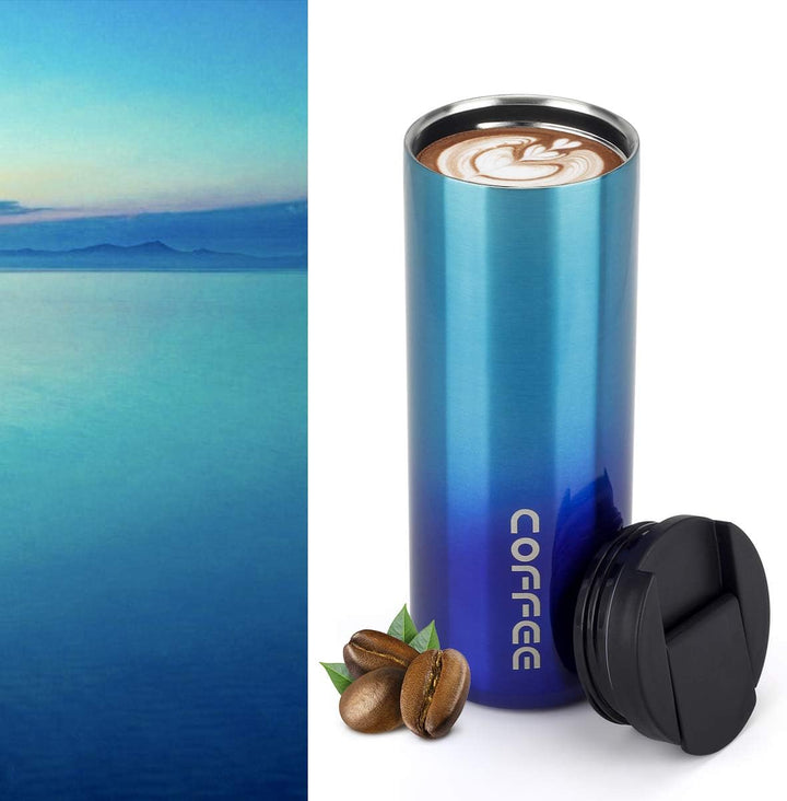 lalafancy Thermobecher 350ml/500ml Kaffeebecher-to-go, Isolierbecher Edelstahl Travel Mug Wiederverw