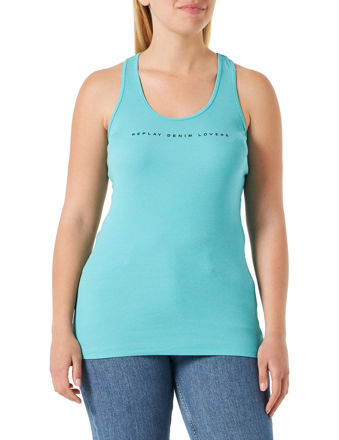 Replay Damen Tank Top Lang, XL Water 191