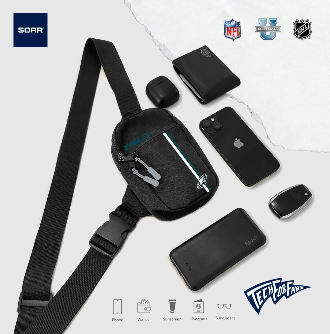 SOAR Unisex Tech Bag NFL Umhängetasche San Francisco 49ers Einheitsgrösse Team-farbe, San Francisco