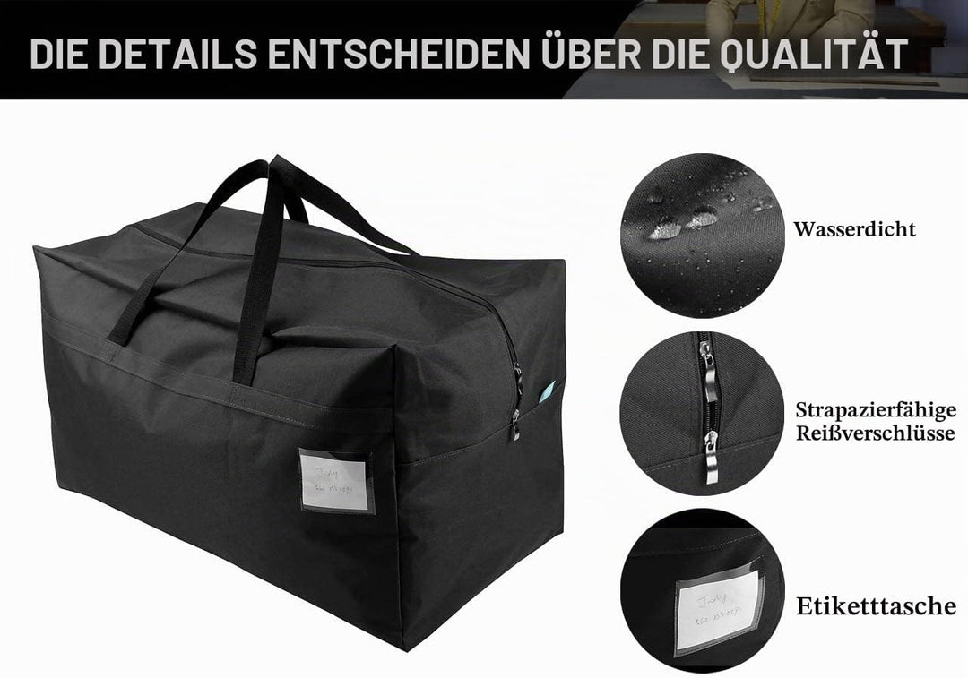 iwill CREATE PRO Jumbo Grösse wasserdicht Aufbewahrungsbeutel für Garage/Dachboden/Regale, 100L Fass