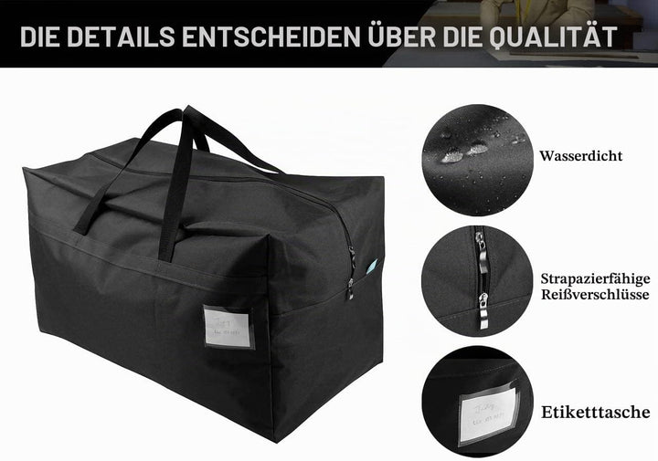 iwill CREATE PRO Jumbo Grösse wasserdicht Aufbewahrungsbeutel für Garage/Dachboden/Regale, 100L Fass