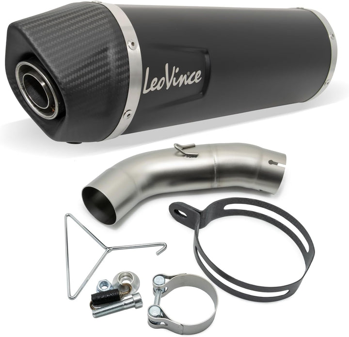 Endschalldämpfer/Auspuffanlage LeoVince SLIP-ON SBK LV ONE EVO Black Edition, Edelstahl schwarz, Car