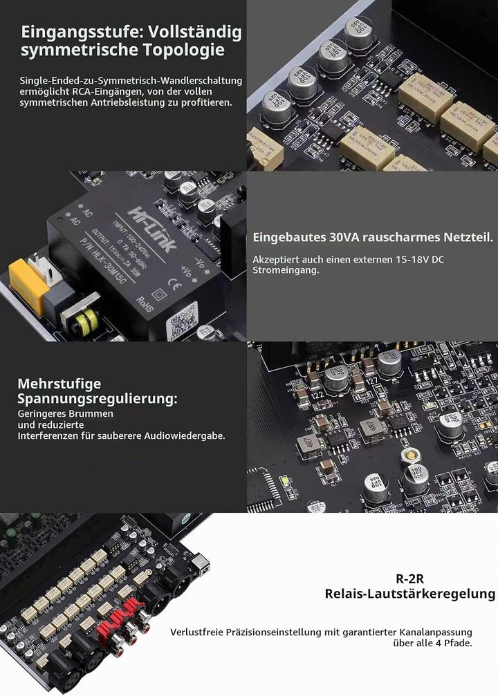 AUDALYTIC HP70 Vollständig symmetrischer diskreter Kopfhörerverstärker Klasse-A-Verstärker Dual-Oper