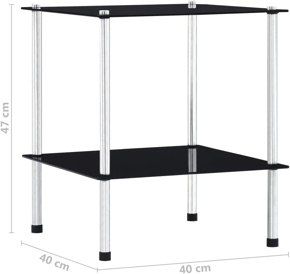 ZQQLVOO Regal mit 2 Ablagen Schwarz, Bücherregal, Organizer Bücherschrank, Bookshelf, Würfelregal, S