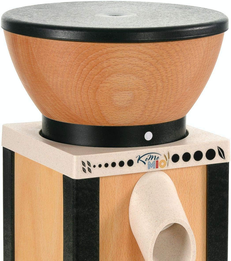 Komo Getreidemühle schwarz (400 Watt, innovative Materialien), 02032, 16,5 x 16 x 37,5 cm, 16,5 x 16