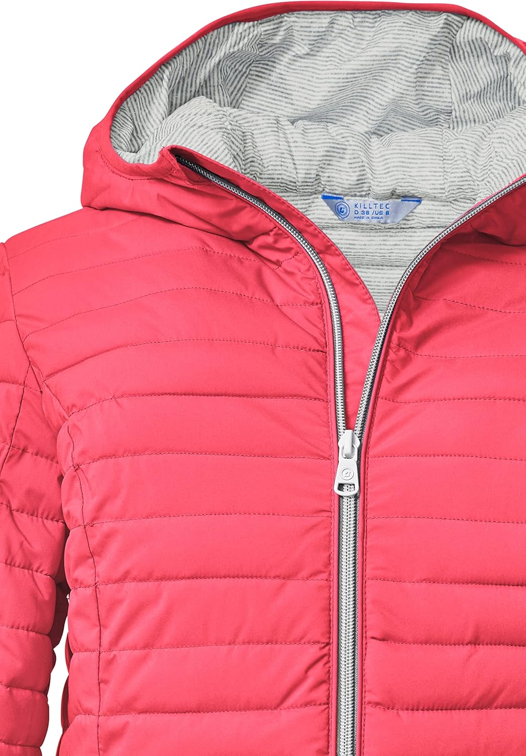 Killtec Damen Kos 117 Wmn Qltd Jckt Steppjacke mit Kapuze/Jacke in Daunenoptik 36 coral pink, 36 cor