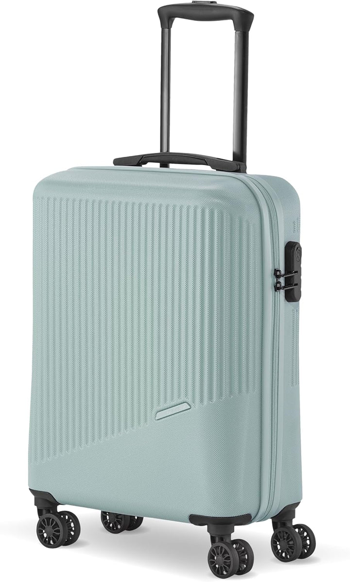 travelite 4-Rad Handgepäck Koffer klein 37 Liter, Gepäck Serie BALI: ABS Hartschalen Trolley erfüllt
