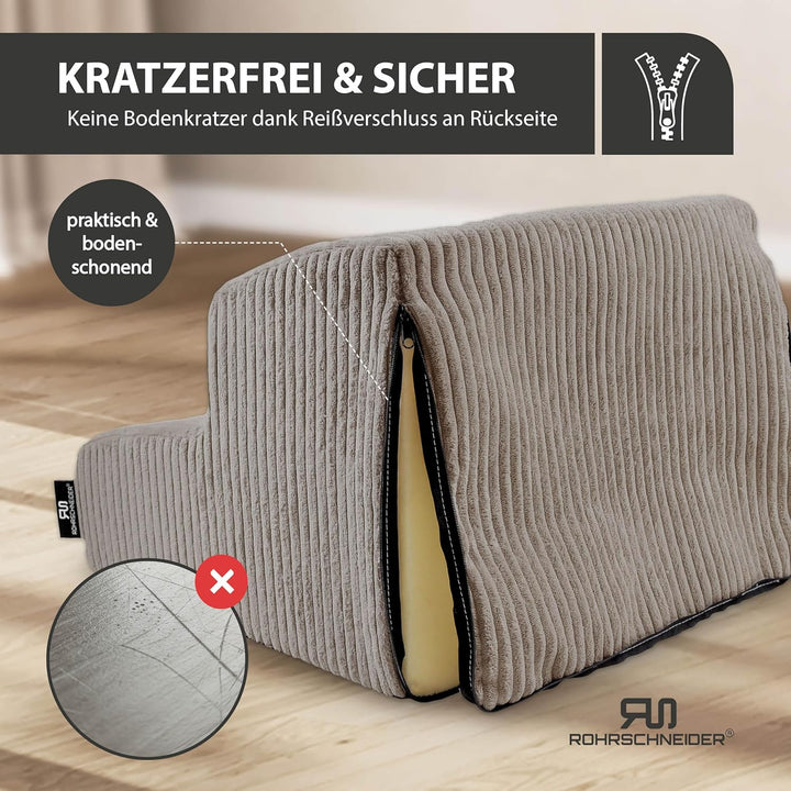 Rohrschneider Hundetreppe kleine Hunde | Made in EU | Haustiertreppe mit Rutschfester Unterseite | K