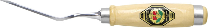 Kirschen 2326959 Stechbeitel gekröpft mit spitzer Schneide 20 mm, beige/silber
