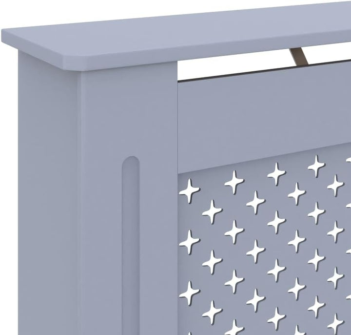 Wohnzimmer Heizkörperabdeckung 152x19x81.5 cm MDF Heizkörper Verkleidung Abdeckung Dekorative Wabenm