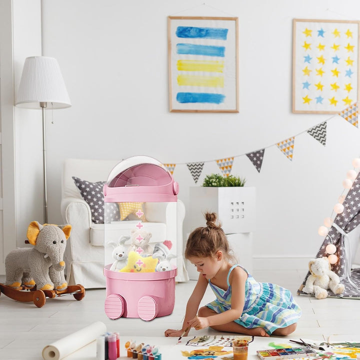 65x28x28 Cm Stofftier Aufbewahrung Plüschtier-Halterung Aufbewahrung Von Kuscheltieren Spielzeug Auf