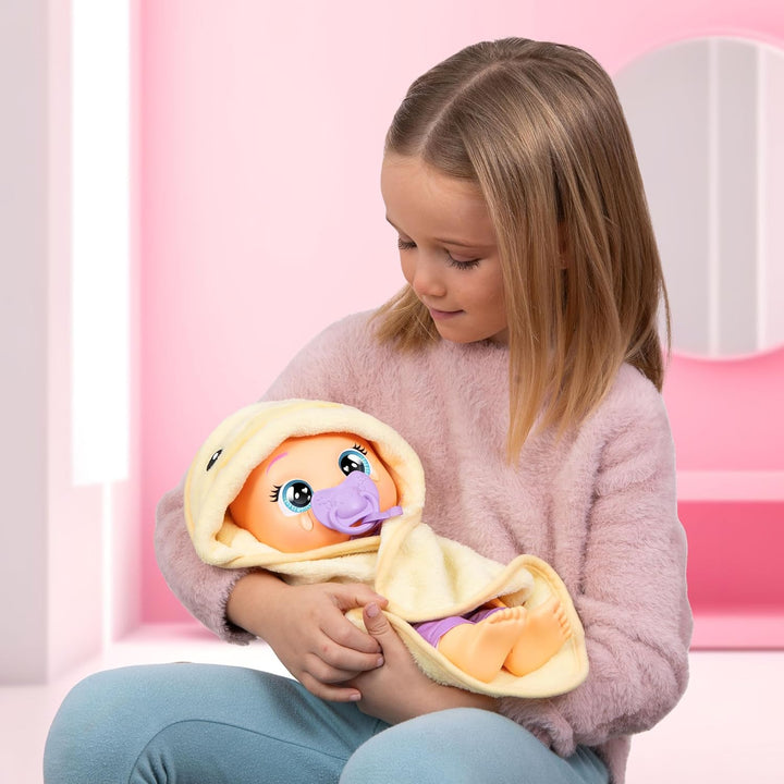 Cry Babies Newborn Bath Time Zoe, Babypuppe Bath Time Zoe -reagiert, wenn sie nass Wird, wasserdicht