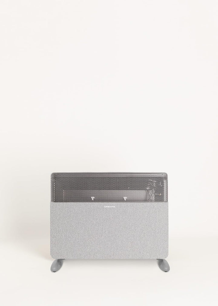 CREATE/WARM TEXTILE INVERTER/Wand- oder Standkonvektor mit WLAN Grau mit Standfüsse/Inverter-Technol