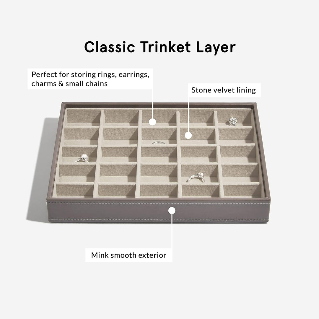 Stackers Classic Nerzgrau Klassisch Schmuckschatulle - 5 Mink, Mink