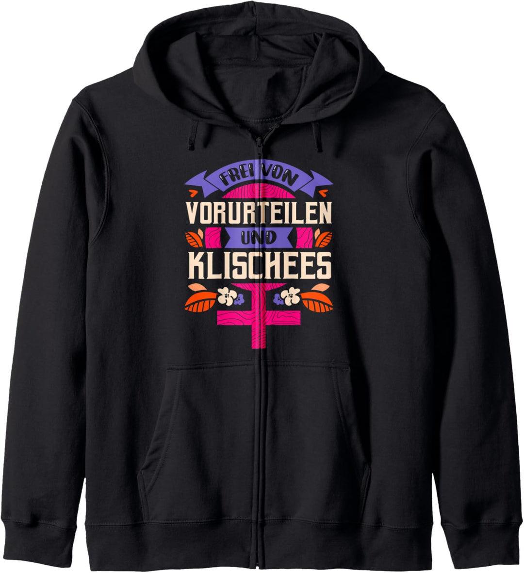 Weltfrauentag Vorurteile, Klischees, Patriarchat, Feministin Kapuzenjacke