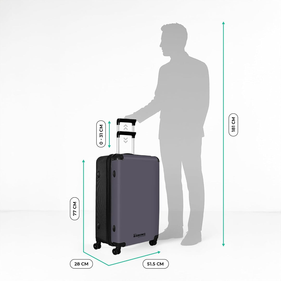 Koffer XL Gross 77x51.5x28 cm Reisekoffer mit Rollen Leicht Trolley grosser Hartschalenkoffer Rollko