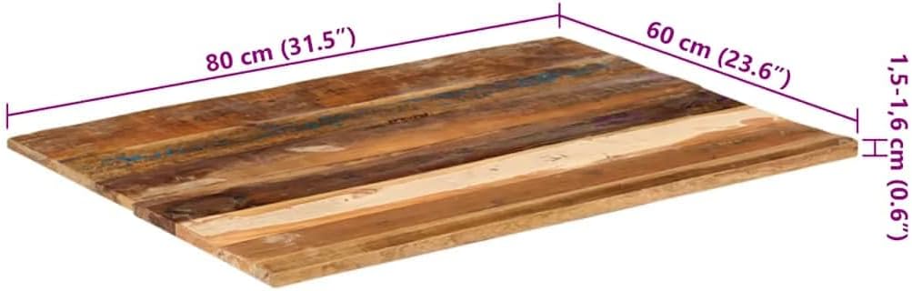 vidaXL Tischplatte Massivholzplatte Holzplatte Ersatztischplatte Holz Platte für Couchtisch Rechteck