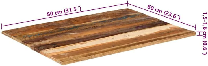 vidaXL Tischplatte Massivholzplatte Holzplatte Ersatztischplatte Holz Platte für Couchtisch Rechteck