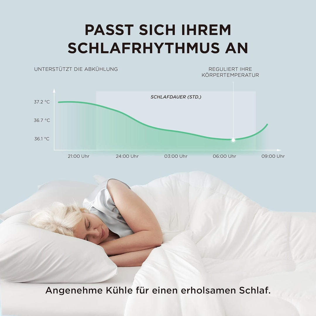 BEDSURE Bettdecke Ohne Bezug Kühlende - Bettdecke 155x220 Kühldecken zum Schlafen - Leicht Atmungsak