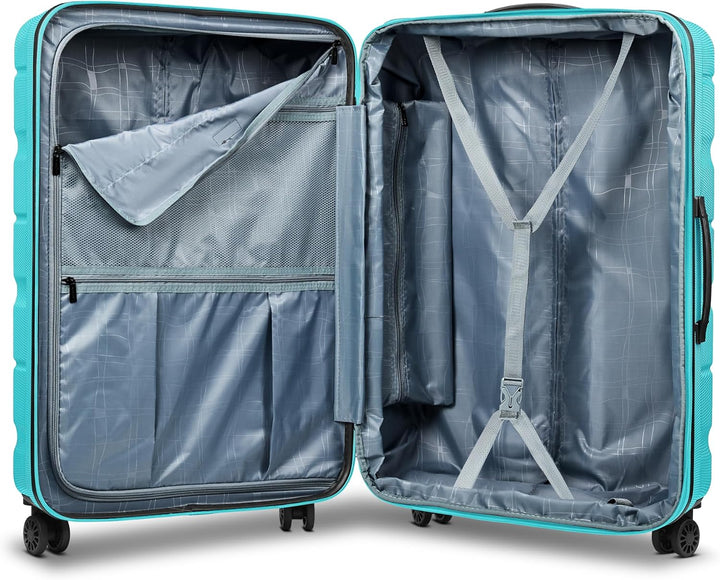 Franky Munich 4.0 Koffer gross | Hartschalen Trolley mit 4 Rollen, Kreuzpackgurt, arretierbarer Grif