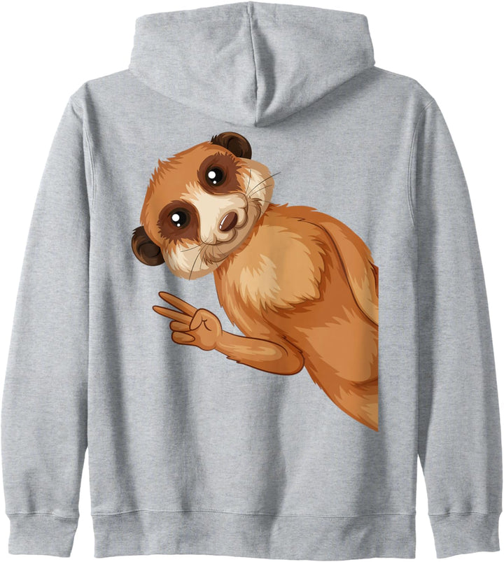 Erdmännchen Kinder Mädchen Jungen Kapuzenjacke