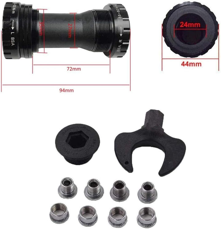 PLATTBK MTB 170 mm Kurbelgarnitur mit 104 BCD 32T/34T/36T/38T Kettenblatt, Kurbelgarnituren Single S