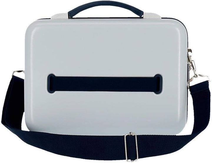 Disney Mickey Denim Kulturbeutel anpassbar mit Umhängetasche, Blau, 29 x 21 x 15 cm, starr, ABS 9,14