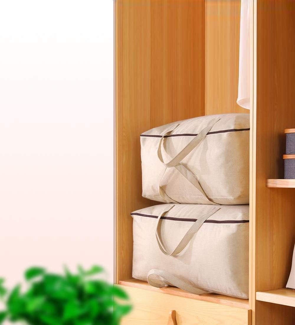 iwill CREATE PRO Atmungsaktive weiche Aufbewahrungstasche aus 100% Baumwolle mit Griffen, Beige, 2 S