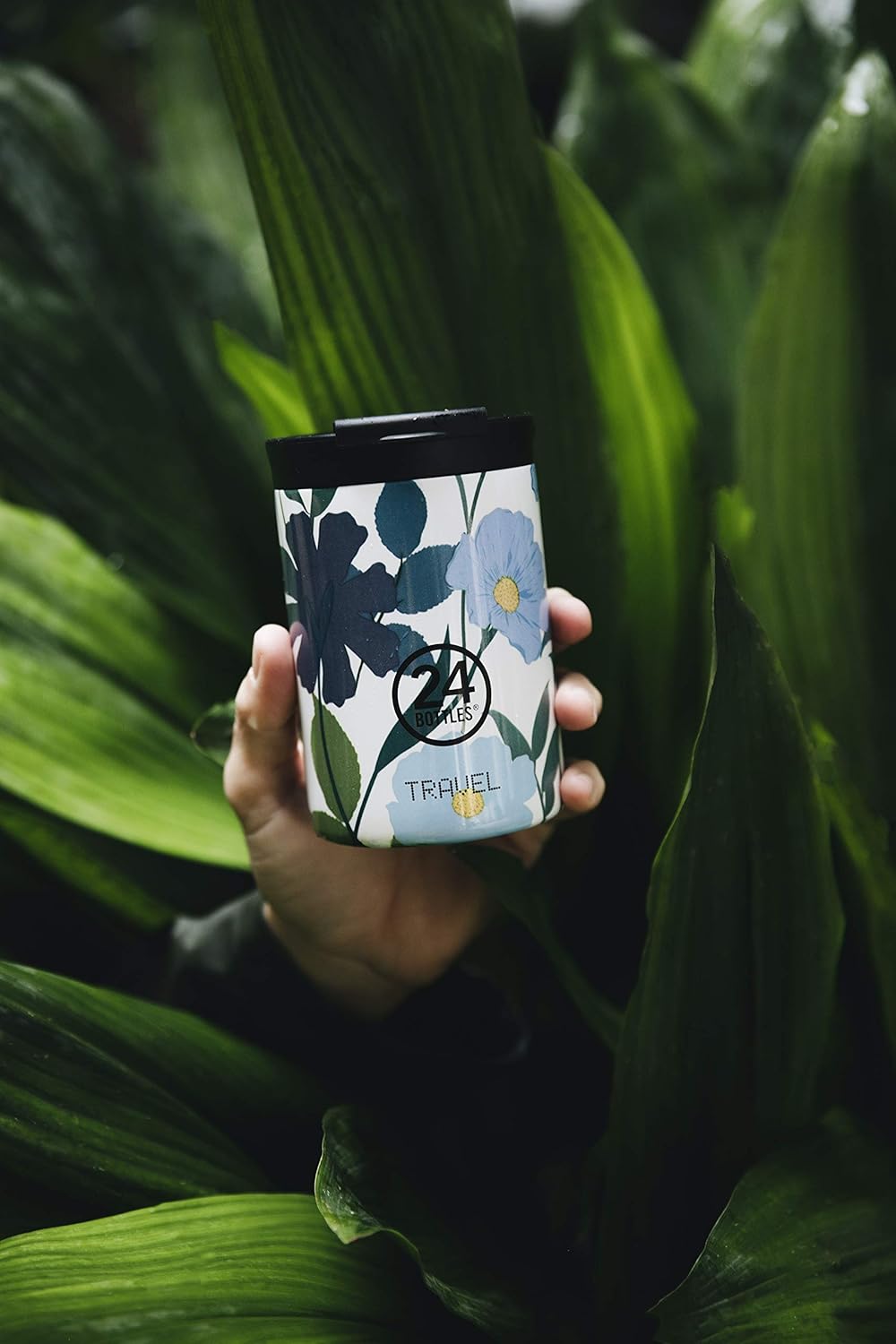 24Bottles Travel Tumbler aus Edelstahl in der Farbe Lush mit 350ml, Masse: 8cm x 8cm x 12,5cm, 424 3